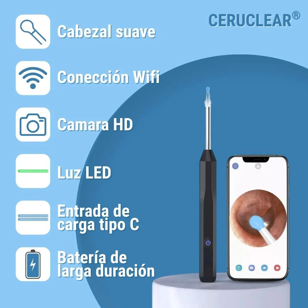 EarClear® Limpiador de Oido con Cámara