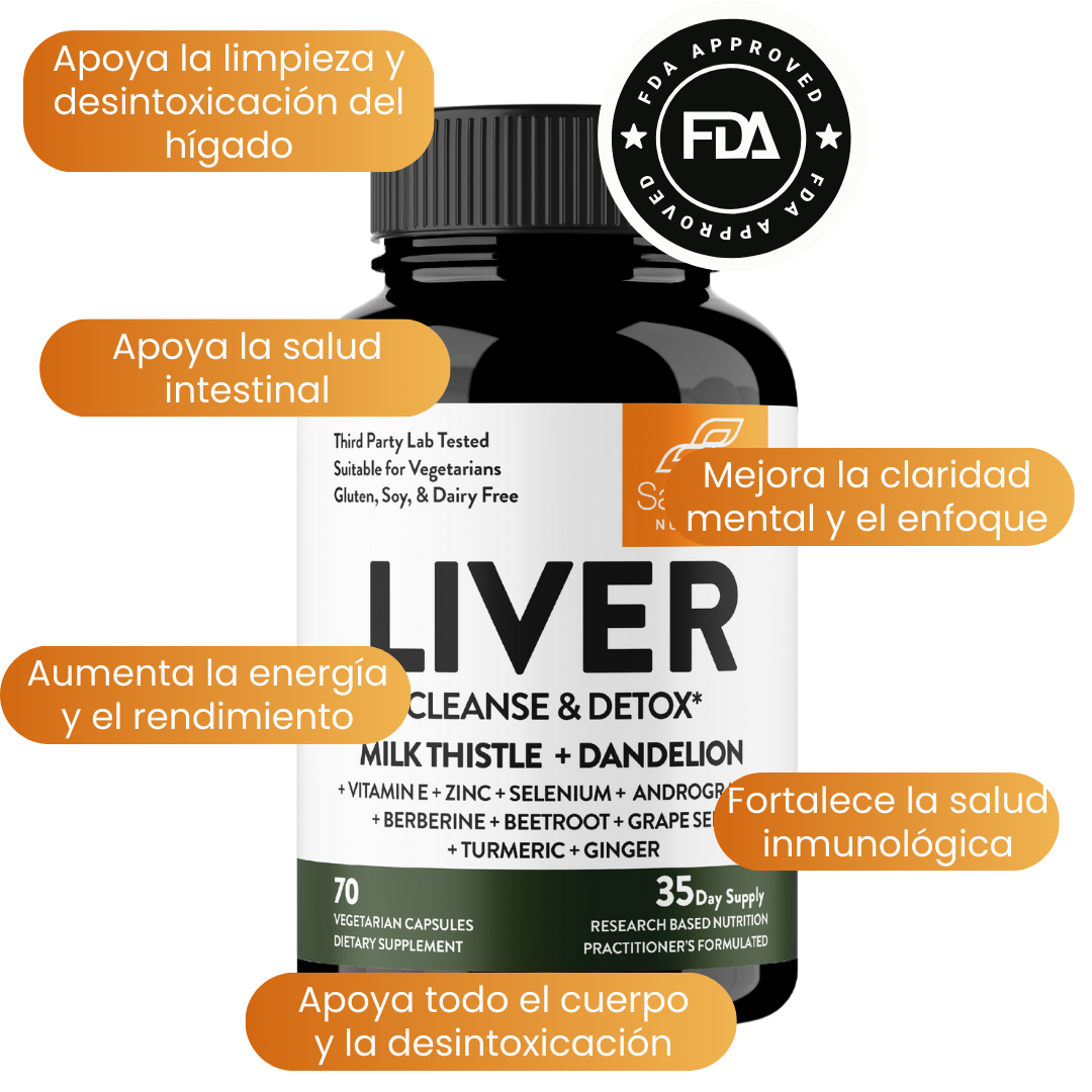 Liver™ Detox y Suplemento Hepático en Capsulas