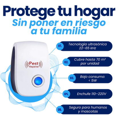 Pest Repeller™ Repelente de Plagas Ultrasonico