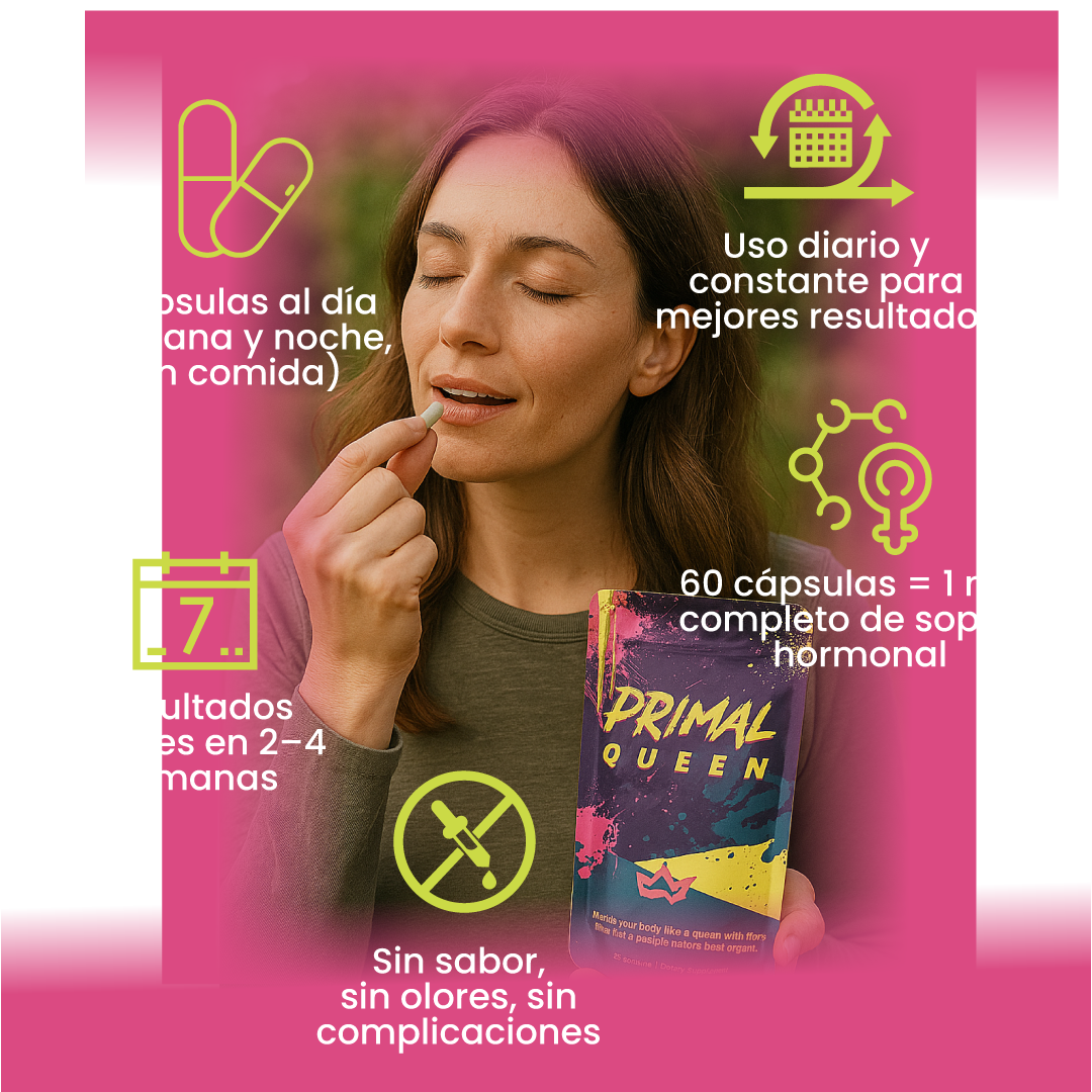 Primal Queen Suplemento Hormonal para Mujeres