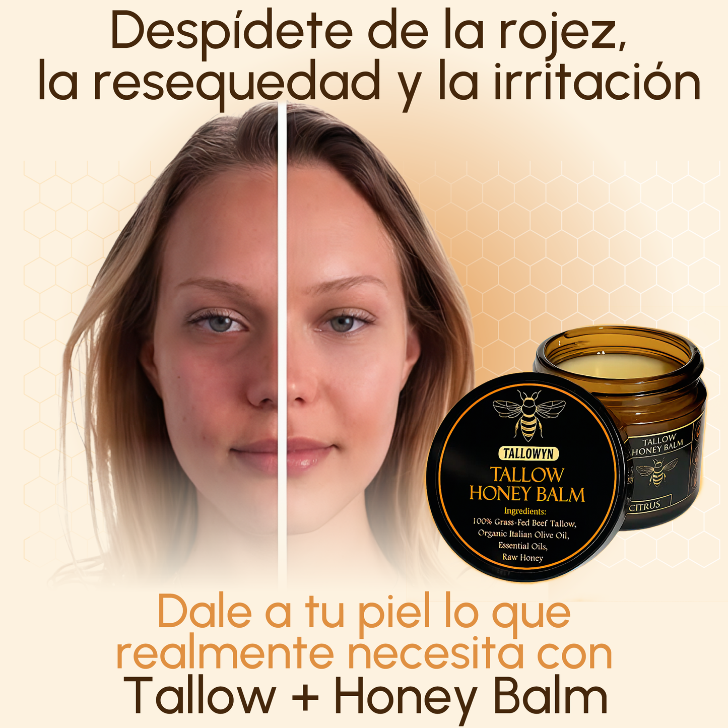 Tallow Honey Balm™ Balsamo Reparación Dérmica