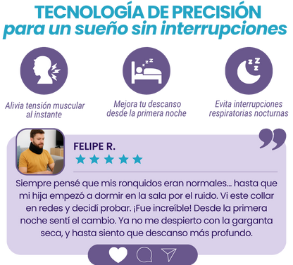 NECKCOMFORT COLLAR ANTIRONQUIDOS