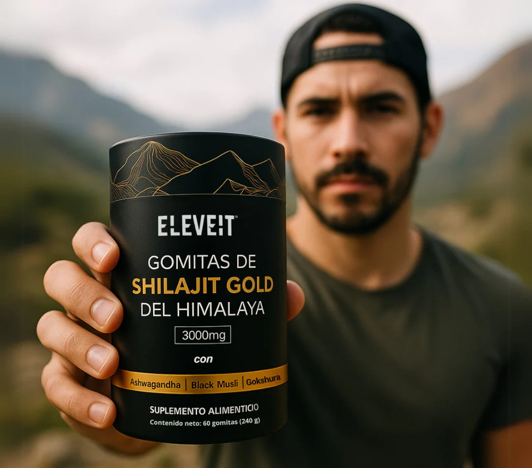 Gold Gomitas de Shilajit Puro del Himalaya: Con Ashwagandha, Black Musli y Gokshura