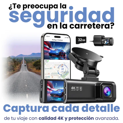 RedTiger® Cámara Frontal y Trasera para Carro