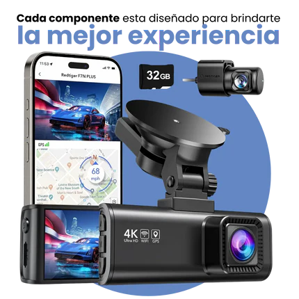 RedTiger® Cámara Frontal y Trasera para Carro