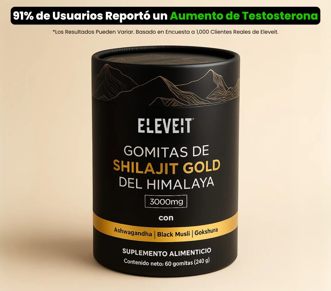 Gold Gomitas de Shilajit Puro del Himalaya: Con Ashwagandha, Black Musli y Gokshura