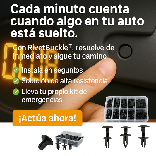 RIVETBUCKLE™ REMANCHES PLASTICOS PARA CARRO X 100