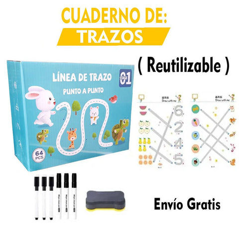 Libro de Trazos Montessori para Niños